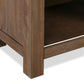 Autumn Sliding Door Bookcase in Flint Oak