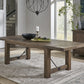 Autumn Solid Wood Extending Dining Table in Flink Oak