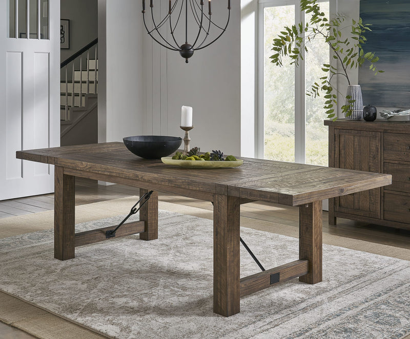 Autumn Solid Wood Extending Dining Table in Flink Oak