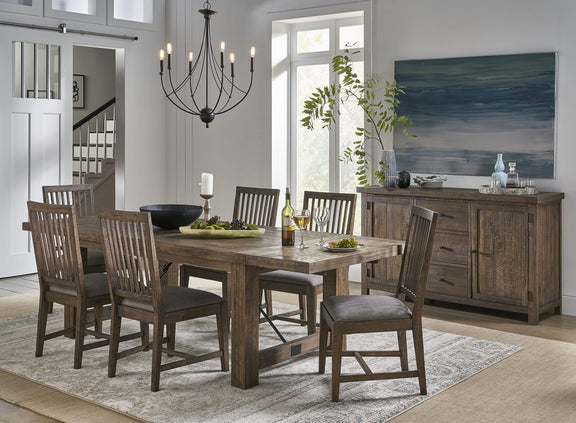 Autumn Solid Wood Extending Dining Table in Flink Oak