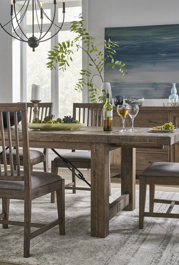 Autumn Solid Wood Extending Dining Table in Flink Oak
