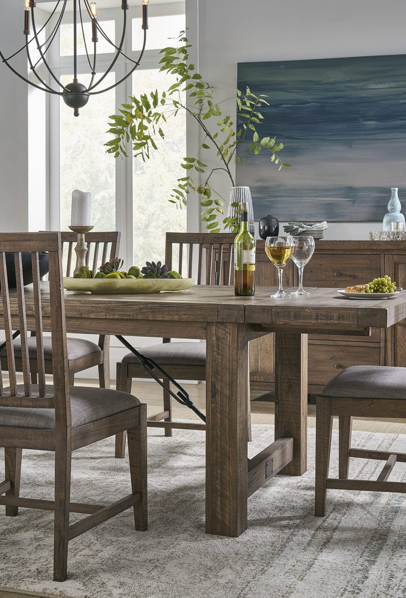 Autumn Solid Wood Extending Dining Table in Flink Oak