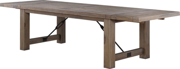Autumn Solid Wood Extending Dining Table in Flink Oak