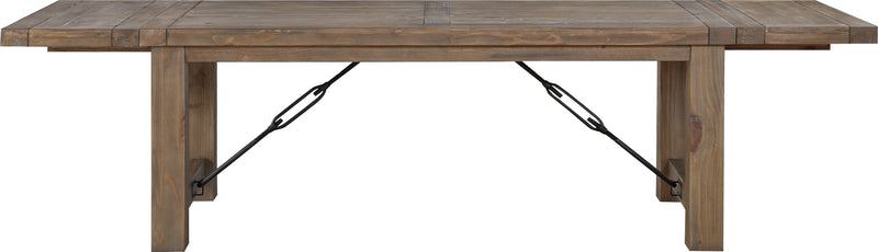 Autumn Solid Wood Extending Dining Table in Flink Oak