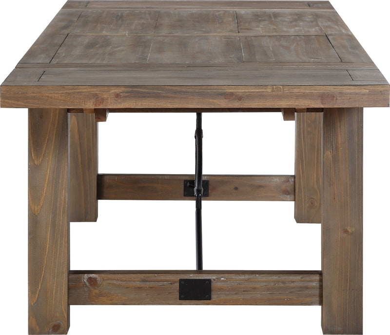 Autumn Solid Wood Extending Dining Table in Flink Oak