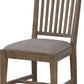Autumn Solid Wood Upholstered Dining Chair in Flint Oak
