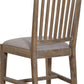 Autumn Solid Wood Upholstered Dining Chair in Flint Oak