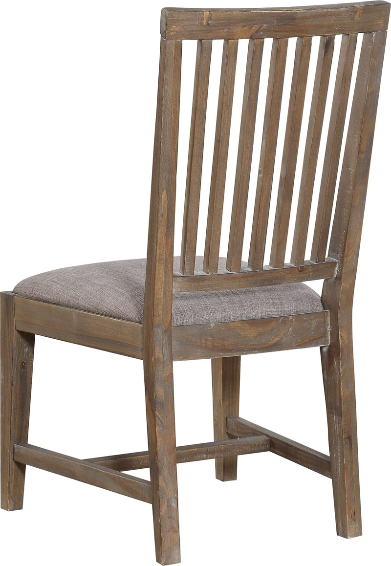 Autumn Solid Wood Upholstered Dining Chair in Flint Oak