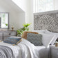 Boho Chic Queen-Size Bed in Washed White