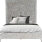Boho Chic Full-Size Bed in Washed White