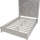 Boho Chic Queen-Size Bed in Washed White