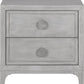 Boho Chic Nighstand in Washed White