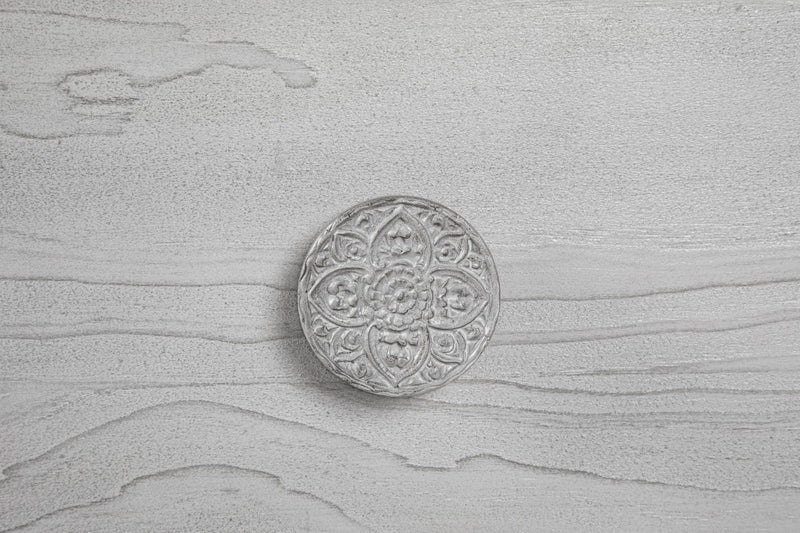 Boho Chic Nighstand in Washed White