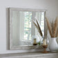 Boho Chic Plain Mirror in Washed White