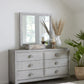 Boho Chic Six-Drawer Dresser in Washed White (2024)