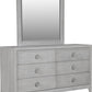 Boho Chic Six-Drawer Dresser in Washed White (2024)