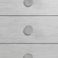Boho Chic Six-Drawer Dresser in Washed White (2024)