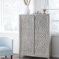 Boho Chic Wardrobe Chest in Washed White (2024)