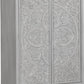 Boho Chic Wardrobe Chest in Washed White (2024)