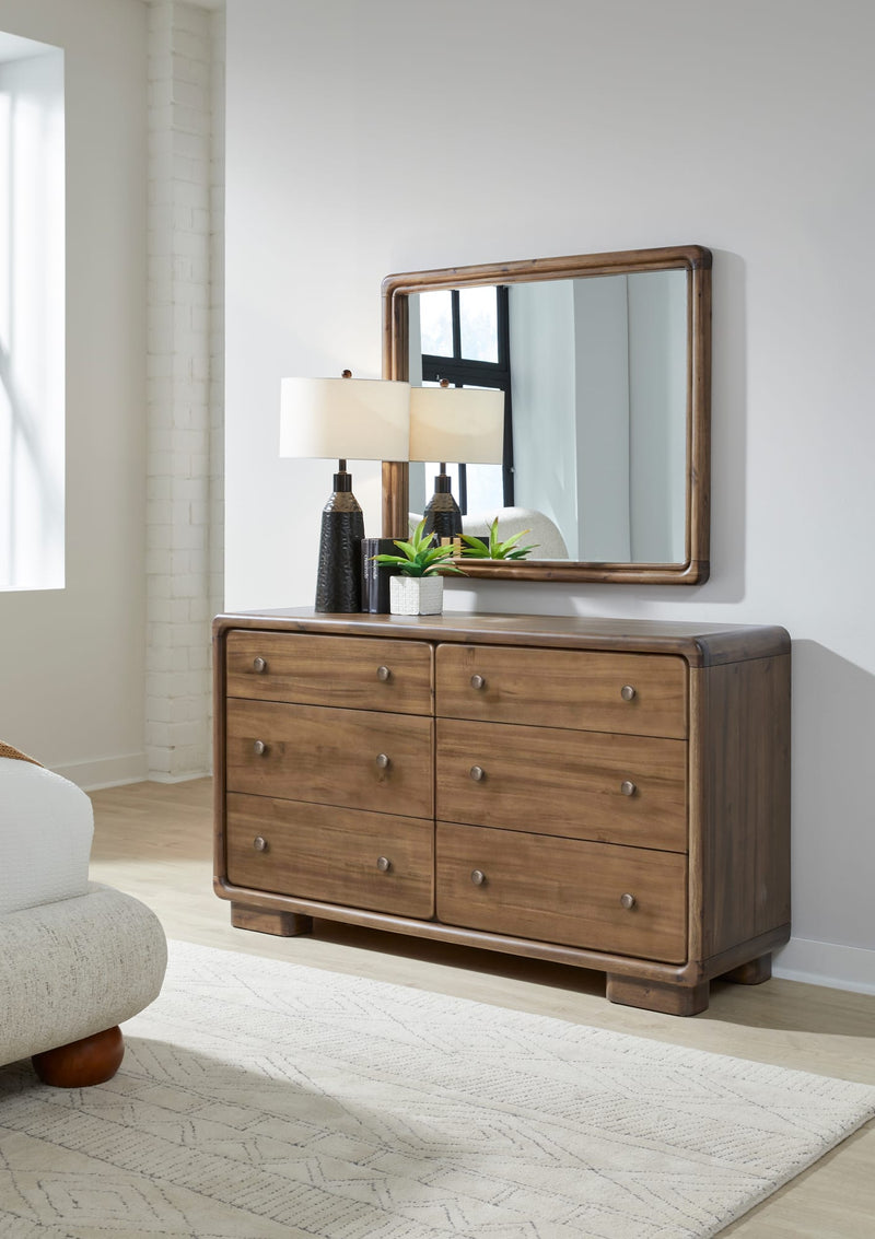 Boka Beveled Glass Wall or Dresser Mirror in Impala