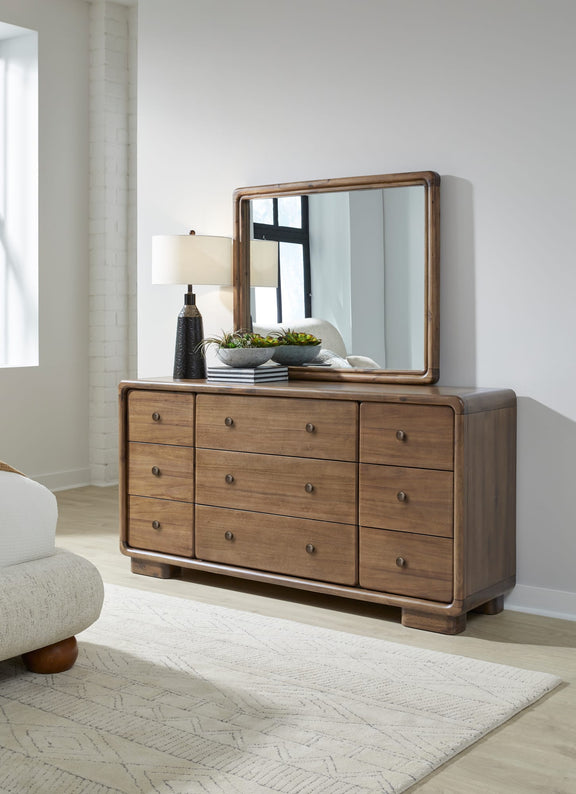 Boka Beveled Glass Wall or Dresser Mirror in Impala