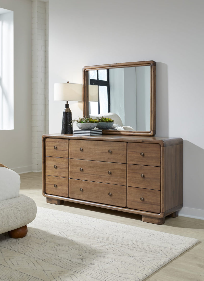 Boka Beveled Glass Wall or Dresser Mirror in Impala