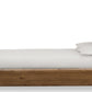 Boka King-Size Chenille Upholstered Platform Bed in Black and Impala
