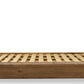 Boka Queen-Size Chenille Upholstered Platform Bed in Black and Impala