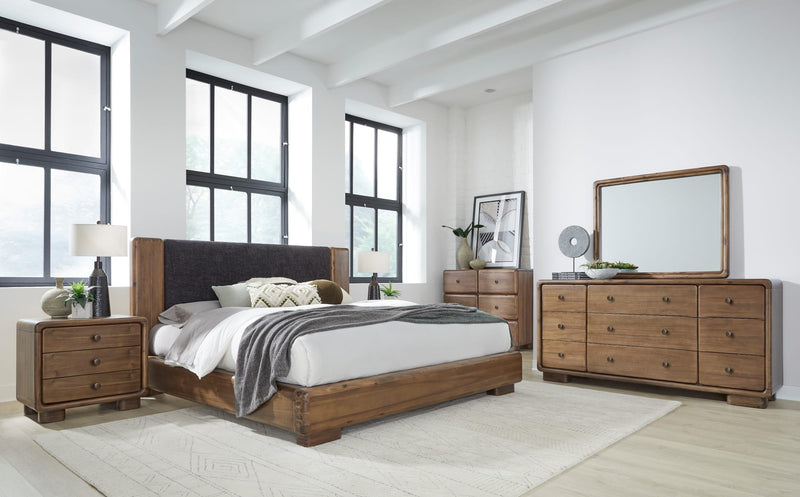 Boka Five Drawer Acacia Wood Chest in Impala