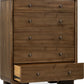 Boka Five Drawer Acacia Wood Chest in Impala