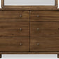 Boka Six Drawer Acacia Wood Dresser in Impala
