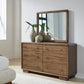 Boka Six Drawer Acacia Wood Dresser in Impala