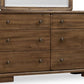 Boka Six Drawer Acacia Wood Dresser in Impala