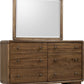 Boka Six Drawer Acacia Wood Dresser in Impala