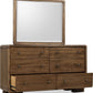 Boka Six Drawer Acacia Wood Dresser in Impala