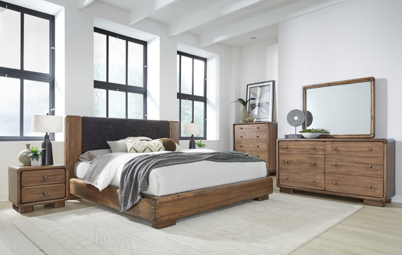 Boka Six Drawer Acacia Wood Dresser in Impala