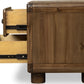 Boka Two Drawer Acacia Wood Nightstand in Impala