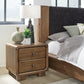 Boka Two Drawer Acacia Wood Nightstand in Impala