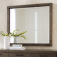 Boracay Beveled Glass Landscape Mirror in Wild Oats Brown