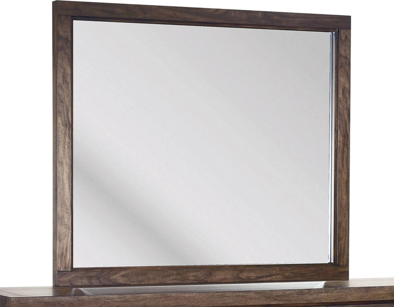 Boracay Beveled Glass Landscape Mirror in Wild Oats Brown