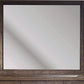Boracay Beveled Glass Landscape Mirror in Wild Oats Brown