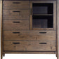 Boracay Five Drawer One Door Walnut Sweater Chest in Wild Oats Brown (2024)
