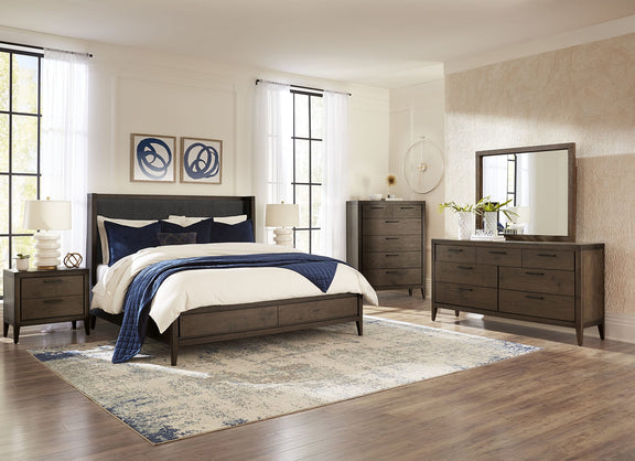 Boracay Five Drawer One Door Walnut Sweater Chest in Wild Oats Brown (2024)