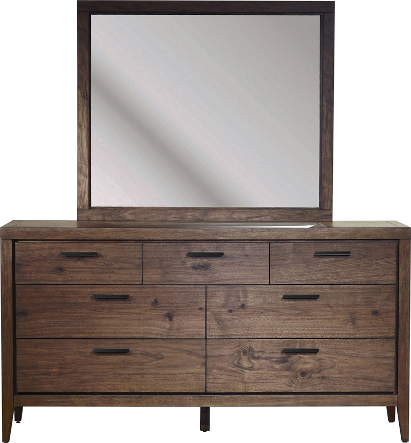 Boracay Seven Drawer Walnut Dresser in Wild Oats Brown (2024)