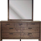 Boracay Seven Drawer Walnut Dresser in Wild Oats Brown (2024)