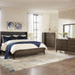 Boracay Queen-size Upholstered Wingback Storage Bed in Wild Oats Brown