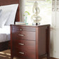 Brighton Charging Station Nightstand in Cinnamon