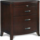 Brighton Two Drawer Nightstand in Cinnamon