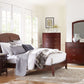 Brighton California King Size Low Profile Sleigh Bed in Cinnamon