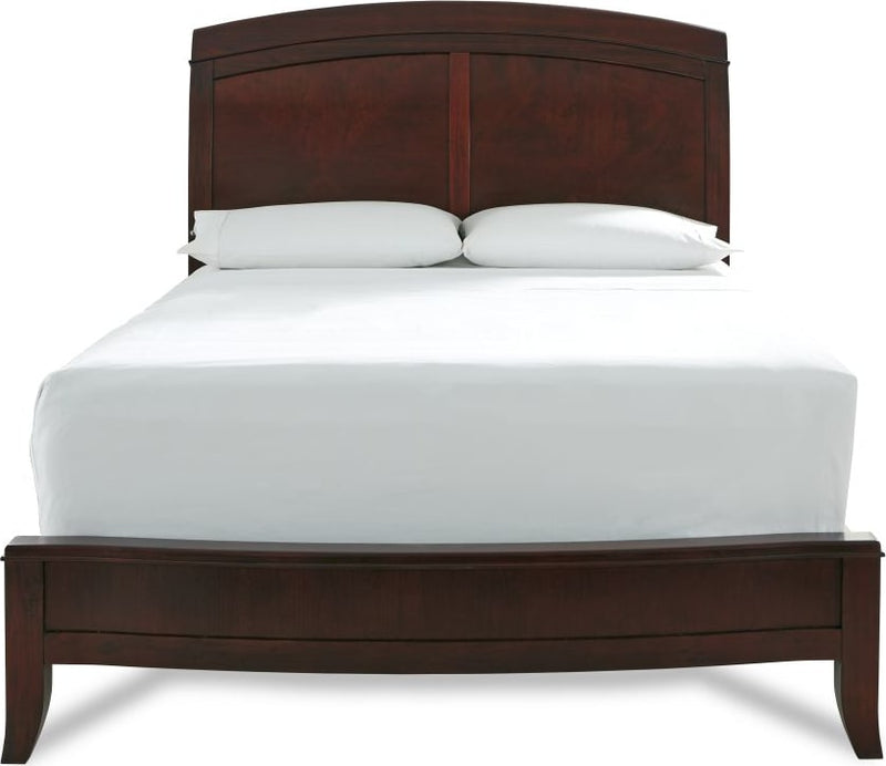 Brighton Twin Size Low Profile Sleigh Bed in Cinnamon